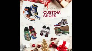 Gearanime Shoes Custom Christmas Gifts For Fans [upl. by Nosyla53]