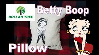 Quick And Easy Betty boop Dollar Tree Pillow [upl. by Anetsirk]