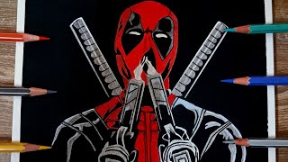 How to draw deadpool deadpool step by step [upl. by Buroker]