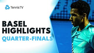 AugerAliassime Faces Shevchenko Rune amp Hurkacz In Action  Basel 2023 QuarterFinal Highlights [upl. by Libys922]