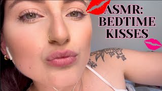 ASMR BEDTIME KISSES AND PILLOW TALK  I love you  Couple goals  Sweet Girlfriend RolePlay [upl. by Acnairb]