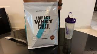 Unboxing Myprotein Impact Whey Isolate [upl. by Aiem]