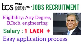 Tata Company Recruitment ll Eligibility Any Degree  Engineering  BTech  Jobs in MNCS [upl. by Innoc]