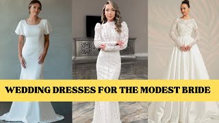 Simple amp Elegant Modest Wedding Dresses 2023 [upl. by East]