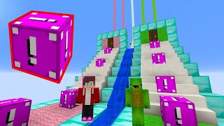 Playing THE MOST DANGEROUS LUCKY BLOCK RACE in Minecraft [upl. by Ataynek]