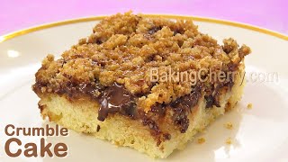 Quick and Easy Crumble Cake no mixer needed  Delicious Banana Crumb Cake Recipe  Baking Cherry [upl. by Larret]