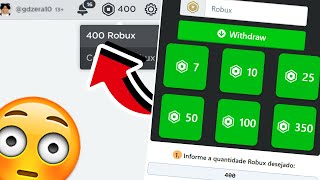 testei um gerador de robux agora no roblox😳 [upl. by Novak]