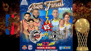 MATANZAS VS SAN JOSE GAME 1 GRAN FINAL MTZ 2024 [upl. by Kaylil]