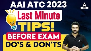 AAI ATC Last Minute Tips By  AAI ATC Exam Strategy Sahil Madaan Sir [upl. by Ecnerual253]