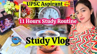 Study Vlog🥰 A Day in the Life of IAS Aspirant 🥰  Pooja Rangra ❤️  Back on Track [upl. by Nahtnhoj]