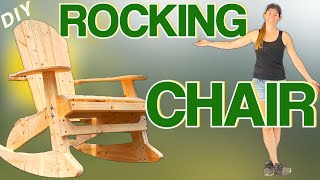 Build An Adirondack Rocking Chair  DIY Templates [upl. by Sissy458]