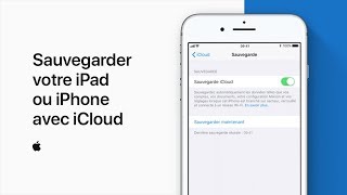 Sauvegarder votre iPad ou iPhone avec iCloud – Assistance Apple [upl. by Yesdnil719]