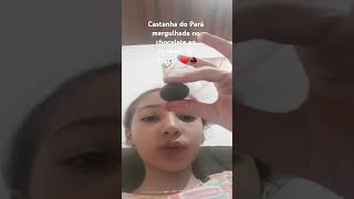 Castanha do Pará mergulhada no chocolate em formato de coração ❤🌰 [upl. by Akimot]