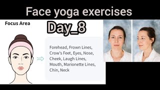 Day8 Face exercises to lose face fat  face yoga slimmer face yoga [upl. by Row]