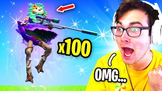 I Got 100 FANS to scrim with ZERO GRAVITY and SNIPERS ONLY in Fortnite Craziest custom ever [upl. by Scot]