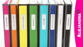 Binder Organization with Better Binders from Staples [upl. by Eillod]