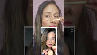 Under eye setting powder hack😲😲✨️viral makeup treandinghacks shortsfeed makeuptricks shorts [upl. by Adihahs]