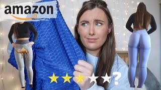 TESTING AMAZON GYM LEGGINGS  Worth the Hype [upl. by Reta]