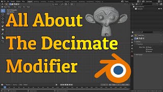 Decimate Modifier  Blender Tutorial [upl. by Halimaj]