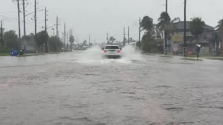 Tropical Storm Debby storm surge floods Fort Myers Beach [upl. by Aisnetroh284]