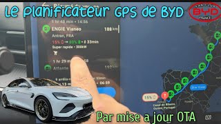 BYD a son planificateur GPS arrivé par MAJ sans passer en concession les détails en vidéo [upl. by Aniahs266]