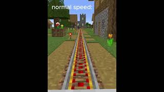 How to make MINECARTS Faster with tick speedrate minecraft minecarftshort [upl. by Diamond]