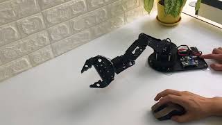 Mouse control bus robotic arm [upl. by Hercule641]