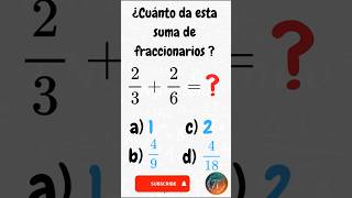 ⏲️Resuelve en Menos de 1 Minuto 🕰️ matematicas maths [upl. by Jamey]