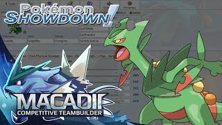 Mega Sceptile Pokemon Showdown UU Team Building w macadii Smogon ORAS UU Team [upl. by Ahsinert]