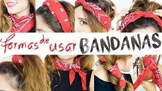 FORMAS DE USAR BANDANAS  JustCoco [upl. by Bricker853]