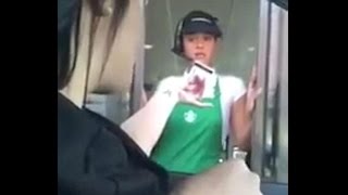 Watch Starbucks customer confronts employee for stealing credit card info [upl. by Kosak]