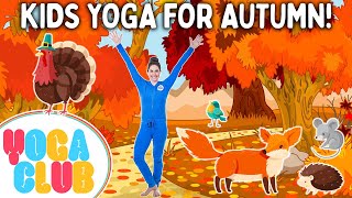 Kids Yoga For Autumn 🍂 Yoga Club Week 63  Cosmic Kids Yoga [upl. by Gleeson137]