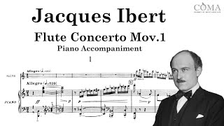 J Ibert Flute Concerto Mov1 Piano Accompaniment [upl. by Daley]