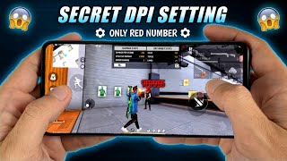 Secret DPI Setting  Only Red Numbers  Best DPI  New Headshot Trick Free Fire quot [upl. by Vincenta194]