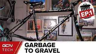 Garbage To Gravel ish Bike Conversion Episode 1  Vintage Bike Upgrade Projects with GCN Tech [upl. by Ycnahc]