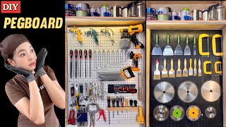 How To Build A DIY Pegboard Tools Organizer  DIY Pegboard  My Dream Workshop  Part 9 [upl. by Eelyah788]