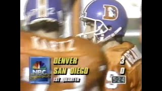 1991 Week 17  Broncos vs Chargers [upl. by Luebke]