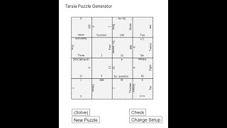 Tarsia Puzzle Demo [upl. by Ettolrahc102]