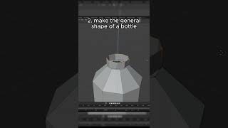 Low Poly Water Bottle 💧  lowpoly shorts blender [upl. by Bryon937]