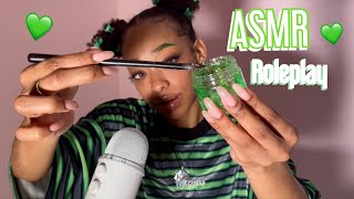 ASMR  BESTIE DOES YOUR SKINCARE ♡  roleplay  👯‍♀️👯‍♂️💖 [upl. by Iraam]