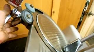 Globe Automatic Meat Slicer [upl. by Nosnhoj]