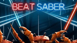 Playing beat saber Crab rave🦀 [upl. by Haag847]