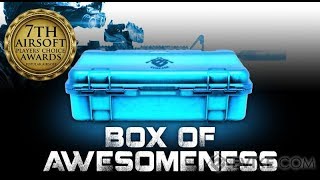 Evike Box of Awesomeness Airsoft Mystery Box Unboxing RARE Gun OCT 2017 [upl. by Aznola158]