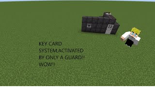 MINECRAFT KEY CARD SYSTEMEASY TO MAKESECURITY MESURESTUTORIAL [upl. by Eintruok544]