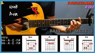 Usok  Asin With Vocals Guitar Cover With Lyrics amp Chords [upl. by Attej]