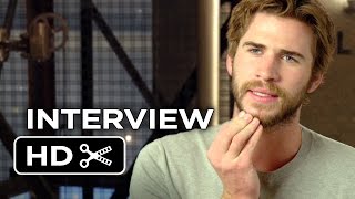 The Hunger Games Mockingjay  Part 1  Liam Hemsworth Interview 2014  THG Movie HD [upl. by Steele428]