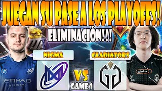 NIGMA VS GLADIATORS BO3GAME 1ELIMINACION CCNC WATSON VS MIRACLE SUMAIL 1WIN SERIES DOTA 2 FALL [upl. by Ayadahs]