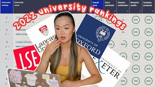 OFFICIAL UK University Rankings 2022 [upl. by Tenay641]