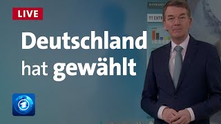 Bundestagswahl Prognose Hochrechnungen Stimmen und Analysen  LIVE [upl. by Figueroa]