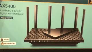 TpLink Archer ax73 Unboxing and first look No Voice [upl. by Anali]